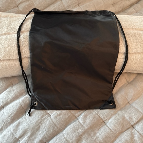 Black Drawstring Backpack - Picture 3 of 3
